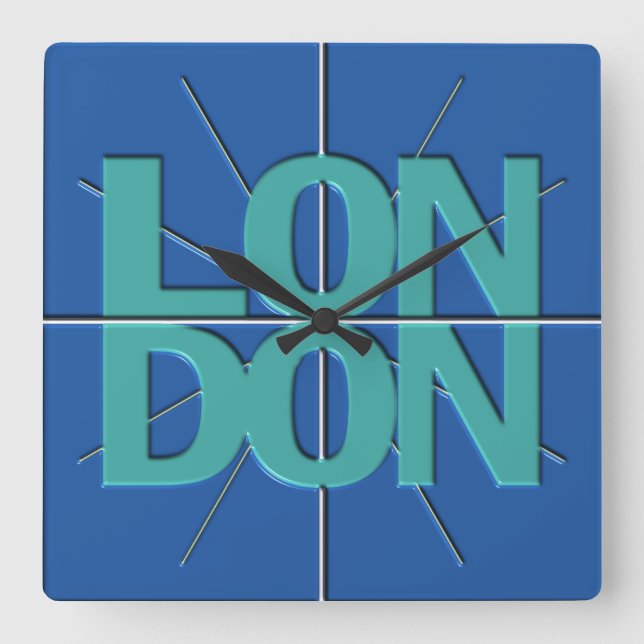 London Finance Timezone Wall Clock (Front)