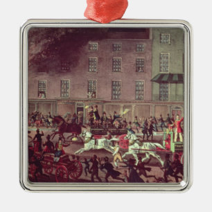 London Fire Engines, engraved by R.G. Reeve Metal Ornament