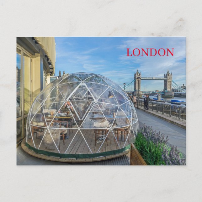 London giant igloo view postcard (Front)