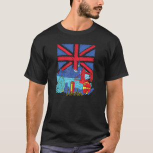 London  Great Britain Flag  London Double Decker T-Shirt