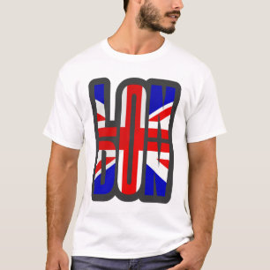 London Great Britain Flag Red Blue UK Souvenir T-Shirt