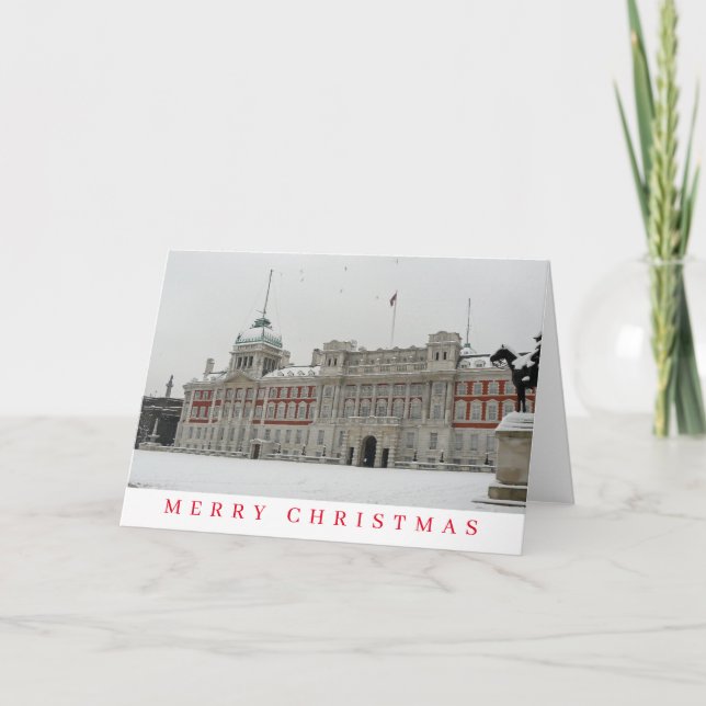 London Horse Guards Parade view Christmas card  (Front)