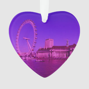 london hot pink ornament