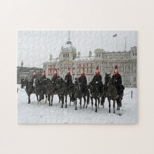 London Household Cavalry in the snow puzzle