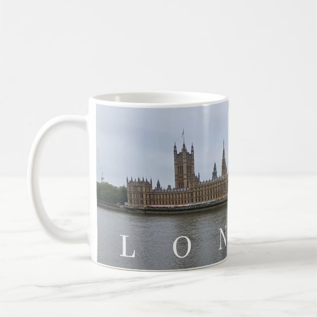 London Houses of Parliament view mug (Left)