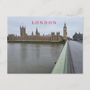 London Houses of Parliament view postcard