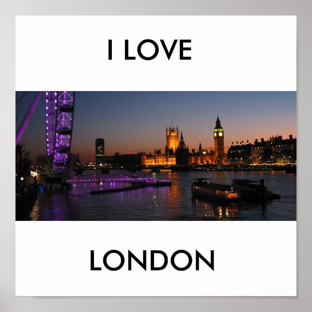 london, I LOVE , LONDON Poster (Front)