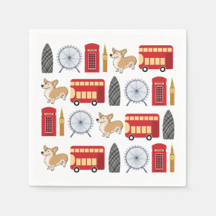 London Icon Collage Napkin