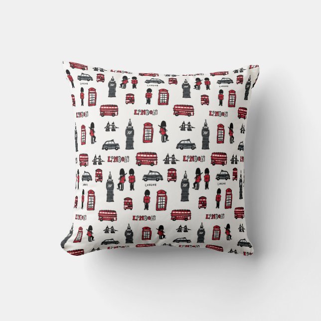 London icons throw pillow (Front)