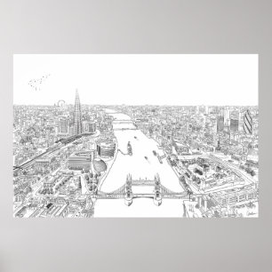London illustration poster