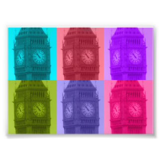 London in color photo print