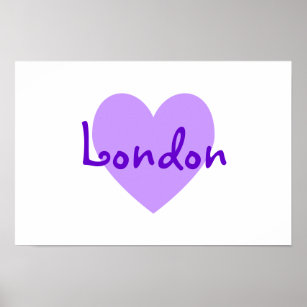 London in Purple Poster