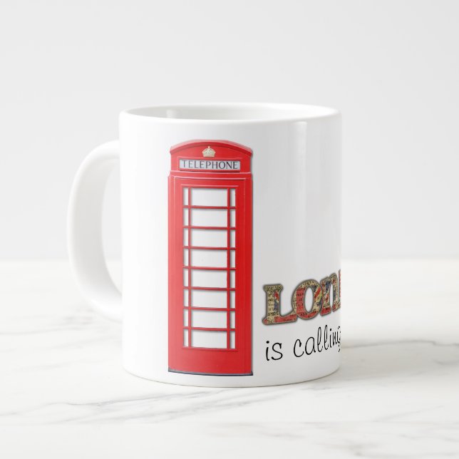 London is Calling Large Coffee Mug (Front Left)