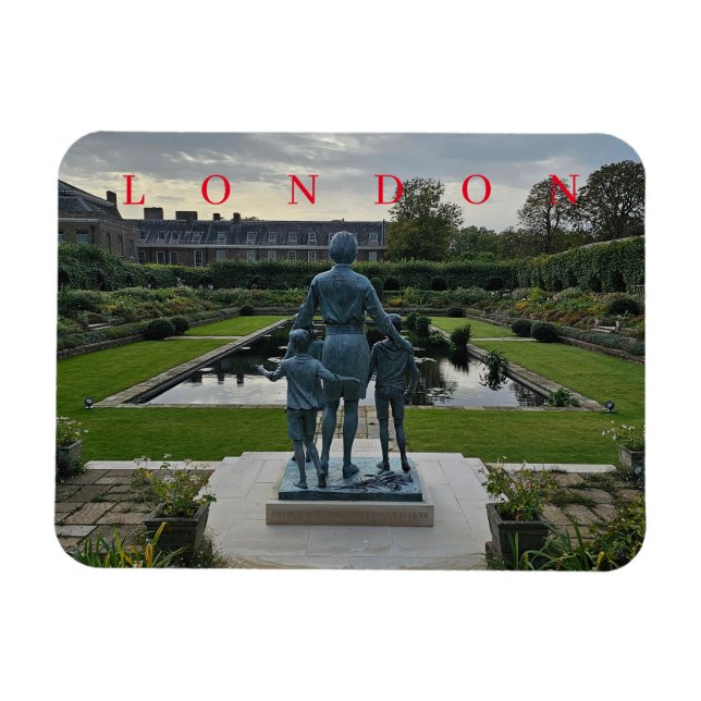 London Kensington Palace Gardens view magnet (Horizontal)