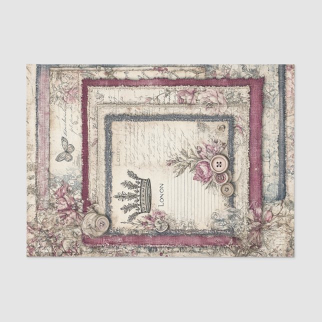 London & Lace Decoupage Tissue Paper (Front)