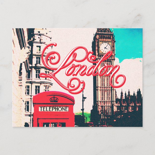 London Landmark Vintage Photo Postcard (Front)