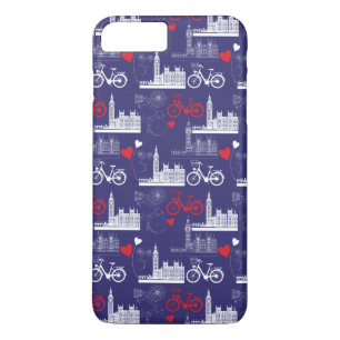 London Landmarks Pattern iPhone 8 Plus/7 Plus Case