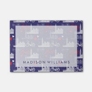 London Landmarks Pattern Post-it Notes