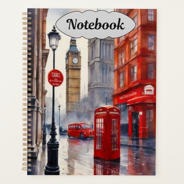 "London Love Notebook" Planner (Front)