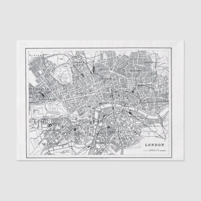 London Map Tissue Paper (Front)