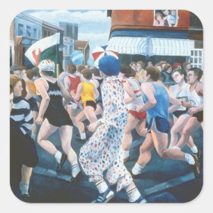 London Marathon 1996 Square Sticker