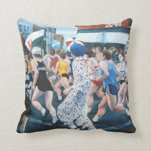 London Marathon 1996 Throw Pillow