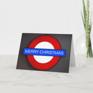 London Merry Christmas Greeting Card