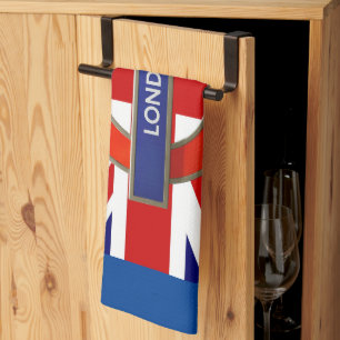 London Metro /British Flag Kitchen Towel