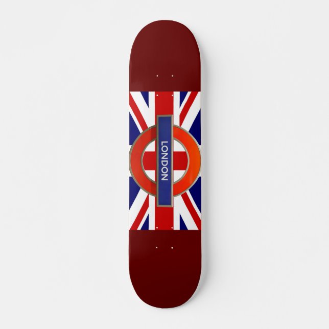 London Metro Sign Skateboard (Front)