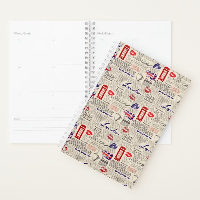 London Newspaper Pattern Planner (Display)