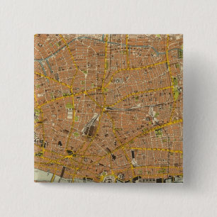 London Northeast 2 Inch Square Button