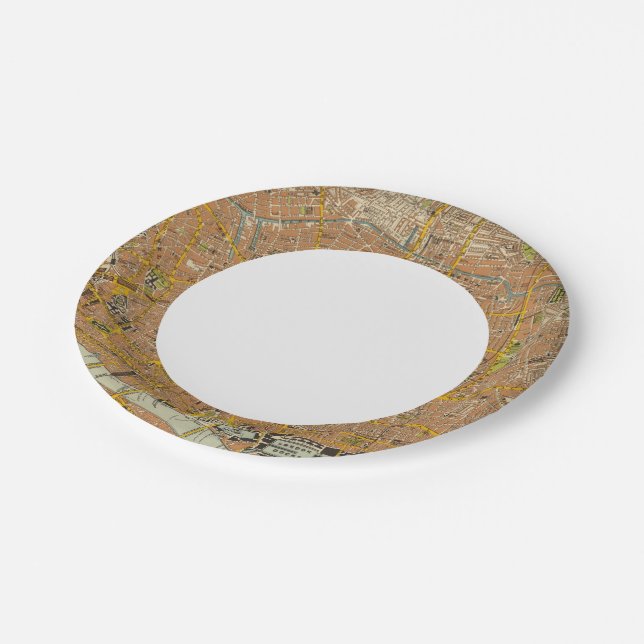 London Northeast Paper Plate (Angled)