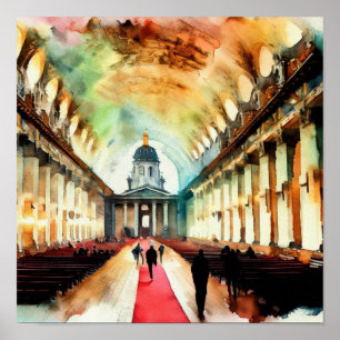 London- Old Royal Naval College Painted Hall (A), Poster