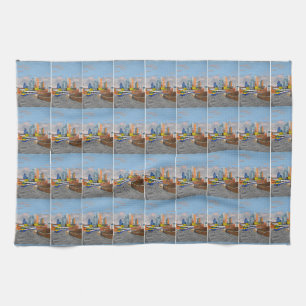 London Overground train cotton fabric Kitchen Towel
