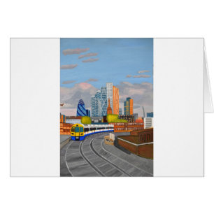 London Overland train- Hoxton station