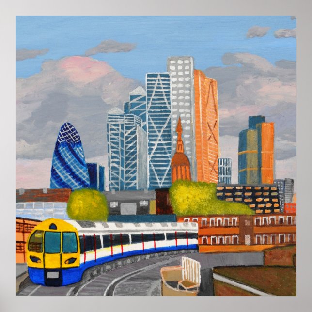 London Overland Train Poster (Front)