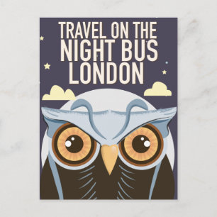 London Owl Poster print. Postcard