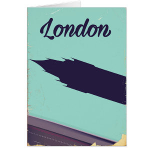 London Parliament Big ben vintage poster