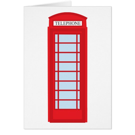 London phone booth card