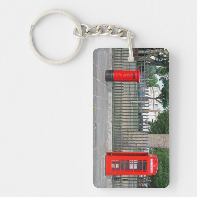 London phone booth & postbox keychain (Front)