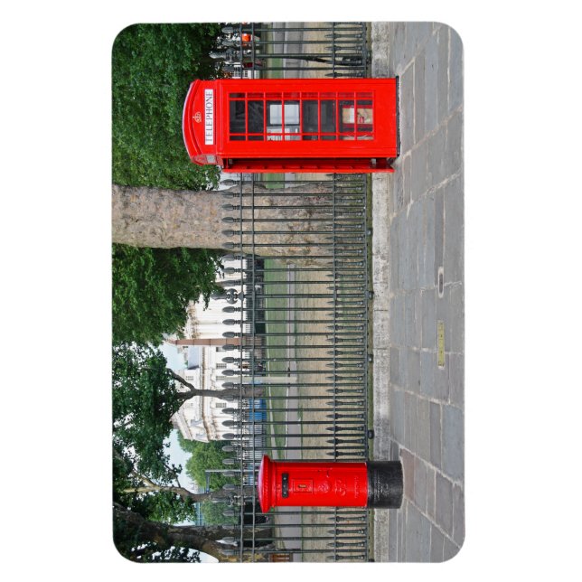 London phone booth & postbox magnet (Vertical)