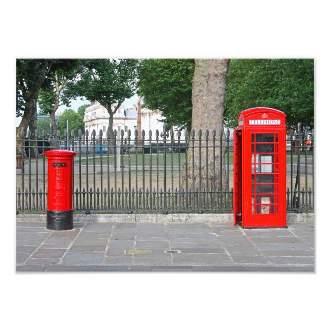 London phone booth & postbox photo print (Front)