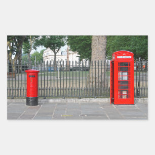 London phone booth & postbox sticker