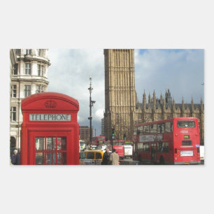 London Phone box & Big Ben (St.K) Sticker