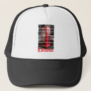 London Phone Box Vintage Souvenir Trucker Hat