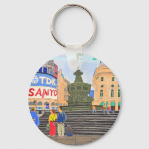 London, Piccadilly Circus Keychain
