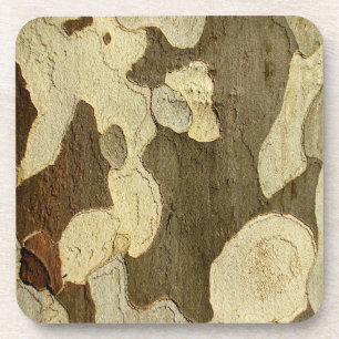 London Plane Tree Bark Dessous de verre en plastiq
