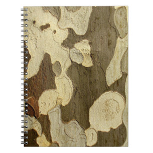 London Plane Tree Bark Photo Notebook