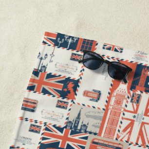 London Post Beach Towel