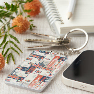 London Post Keychain